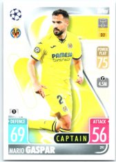 fotbalová kartička 2021-22 Topps Match Attax UEFA Champions League 291 Mario Gaspar Captain Villarreal CF