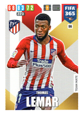 Fotbalová kartička Panini Adrenalyn XL FIFA 365 - 2020 Team Mate 96 Thomas Lemar  Atletico de Madrid