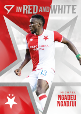 2025-26 SportZoo SK Slavia Praha In Red and White RW-18 Michael Ngadeu Ngadjui