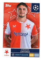 2025-26 Topps Champions League SK Slavia Praha 406 Christos Zafeiris