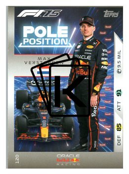 2025 Topps Turbo Attax F1 Oracle Red Bull Racing Pole Position  120 Max Verstappen
