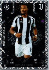 Fotbalová kartička 2024-25 Topps Match Attax EXTRA UEFA Club Competitions Midfield Shield 318 Khépheren Thuram (Juventus)