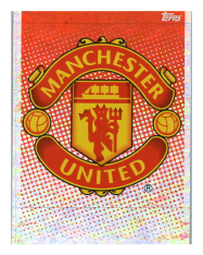 2020-21 Topps Champions League samolepka MUN1 Logo Manchester United