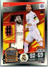 fotbalová kartička 2020-21 Topps Match Attax 101 Champions League Collectors´Choice 194 Sergio Ramos Real Madrid CF
