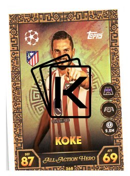 fotbalová kartička 2025-26 Topps Match Attax UCC 368 Koke (Atlético de Madrid)