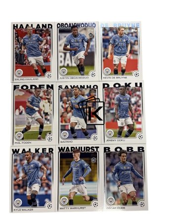 Týmový set 2024-25 Topps UEFA Club Competitions Flagship Manchester City