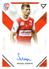 podpisová fotbalová kartička SportZoo 2020-21 Fortuna Liga Signed Stars Level 1 SS1-19 Michal Surzyn FK Pardubice /199