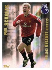 fotbalová kartička 2025-26 Topps  Premier League - Classic Limited Edition LE10 Paul Scholes (Manchester United)