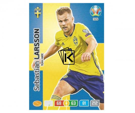 Panini Adrenalyn XL UEFA EURO 2020 Team mate 326 Sebastian Larsson Sweden