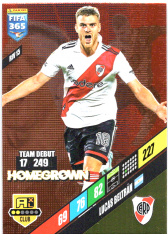 fotbalová karta Panini FIFA 365 2024 Adrenalyn XL RIV15 Lucas Beltrán CA River Plate Homegrown
