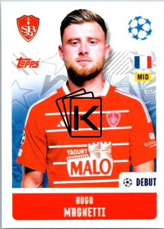 2024-25 Topps Champions League 373 Hugo Magnetti (Stade Brestois 29)