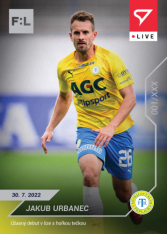 fotbalová kartička SportZoo 2022-23 Live L-006 Jakub Urbanec FK Teplice /35