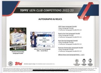 První fotbalový hobby produkt pro sezonu 2022-23 je tu Topps UEFA Club Competition