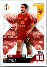 Fotbalová kartička 2024-25 Topps Match Attax EXTRA UEFA Club Competitions Squad Update 37.  Paulo Dybala (AS Roma)