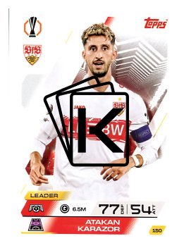 fotbalová kartička 2025-26 Topps Match Attax UCC 150 Atakan Karazor (VfB Stuttgart)