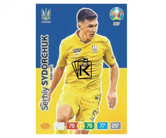 Panini Adrenalyn XL UEFA EURO 2020 Team mate 357 Serhiy Sydorchuk Ukraine