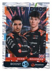 2025 Topps Turbo Attax F1 Moneygram Haas Driven Duos JB11 Ocon/Bearman