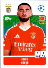 2024-25 Topps Champions League 350 Orkun Kökçü (SL Benfica)