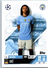 fotbalová kartička 2024-25 Topps Match Attax UEFA Club Competitions 15 Nathan Aké (Manchester City)