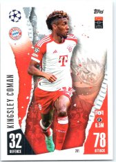Fotbalová kartička 2023-24 Topps Match Attax UEFA Club Competitions 201 Kingsley Coman FC Bayern München