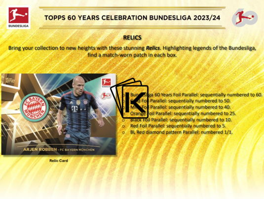 2023-24 Topps 60th Aniversary Bundesliga Celebration Edition Hobby Box