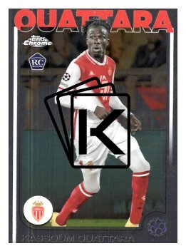 fotbalová kartička 2024-25 Topps Chrome UCC 103 Kassoum Ouattara, AS Monaco RC