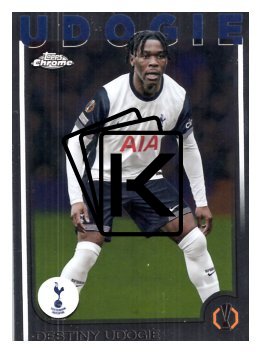 fotbalová kartička 2024-25 Topps Chrome UCC 71 Destiny Udogie, Tottenham Hotspur
