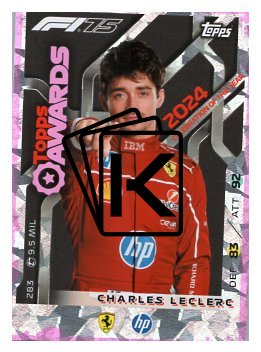 2025 Topps Turbo Attax F1 Scuderia Ferrari Topps Awards  283 Charles Leclerc-Paralel Pink