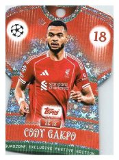 fotbalová kartička 2025-26 Topps UCC Winter SquadZone 18 Cody Gakpo Liverpool FC
