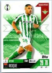 Fotbalová kartička 2024-25 Topps Match Attax EXTRA UEFA Club Competitions Squad Update 22.  Vitor Roque (Real Betis Balompié)