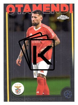 fotbalová kartička 2024-25 Topps Chrome UCC 86 Nicolás Otamendi, SL Benfica