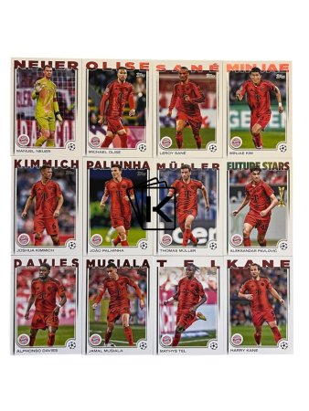 Týmový set 2024-25 Topps UEFA Club Competitions Flagship FC Bayern Munchen