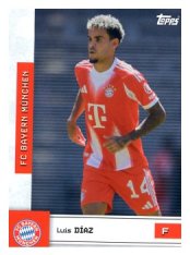 fotbalová kartička 2025-26 Topps Team set FC Bayern Munchen FT-17 Luis Díaz