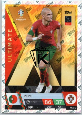 fotbalová karta Topps Match Attax EURO 2024 Ultimate XI3 Pepe (Portugal)