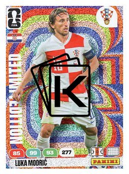 fotbalová kartička World Cup 2026 Adrenalyn XL Limited Edition  Luka Modric (Croatia)