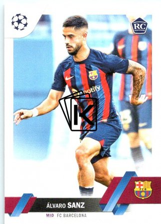 Fotbalová kartička 2022-23 Topps UEFA Club Competitions 67 Álvaro Sanz - FC Barcelona RC