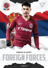 fotbalová kartička SportZoo 2020-21 Fortuna Liga Serie 2 Foreign Forces FF42 Srđan Plavšić AC Sparta Praha