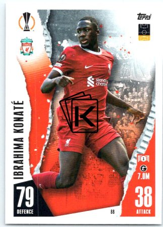 Fotbalová kartička 2023-24 Topps Match Attax UEFA Club Competitions 88	Ibrahima Konaté Liverpool