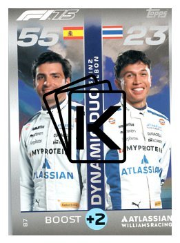2025 Topps Turbo Attax F1 Williams Racing  87	Carlos Sainz / Alex Albon