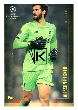 2020 Topps LM Top Talent Alisson Becker LIverpool FC