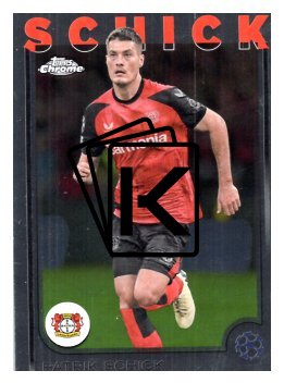 fotbalová kartička 2024-25 Topps Chrome UCC 67 Patrik Schick, Bayer 04 Leverkusen