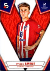 Fotbalová kartička 2023-24 Topps Superstars UEFA Club Competitions 22 Pablo Barrios (Atlético de Madrid)