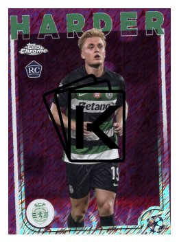 fotbalová kartička 2024-25 Topps Chrome Magenta 177 - Conrad Harder