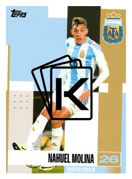 fotbalová kartička 2024-25 Topps Argentina Team Set 3 Nahuel Molina