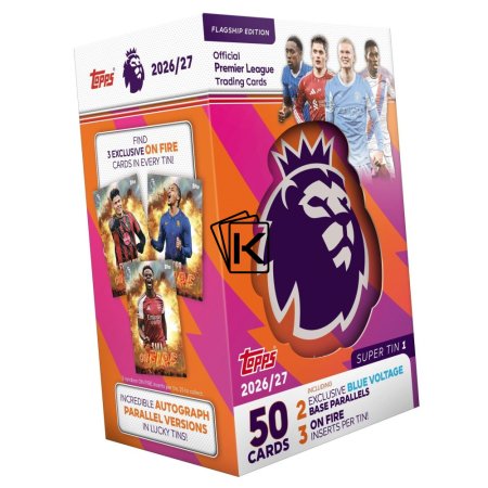 2026-27 Topps Premier League Flagship Super Tin  (Oranžová)