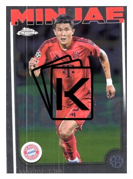 fotbalová kartička 2024-25 Topps Chrome UCC 55 Minjae Kim, FC Bayern München