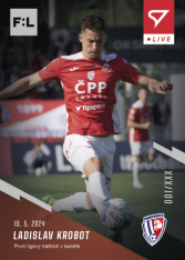 fotbalová kartička 2023-24 SportZoo Fortuna Liga Live L-43 Ladislav Krobot Pardubice