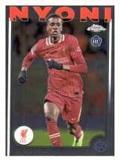 fotbalová kartička 2024-25 Topps Chrome 190 Trey Nyoni, Liverpool FC RC
