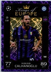 Fotbalová kartička 2024-25 Topps Match Attax EXTRA UEFA Club Competitions Kings of Europe 259.  Hakan Çalhanoğlu (FC Internazionale Milano)