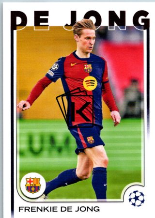 fotbalová kartička 2024-25 Topps UEFA Club Competitions Flagship 172 Frenkie de JongFC Barcelona